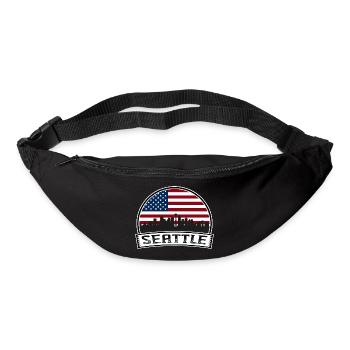 Seattle USA - Gürteltasche - Schwarz - Vorne
