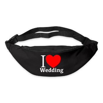I LOVE WEEDDING - Gürteltasche - Schwarz - Vorne