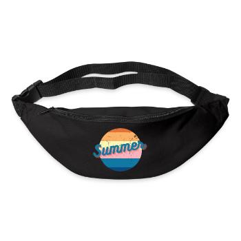 Vintage Coloré Summer Retro Design - Sac banane - noir - Devant