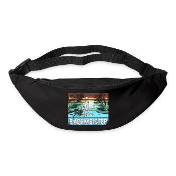 Bademeister Schwimmbad - Gürteltasche - Schwarz - Vorne
