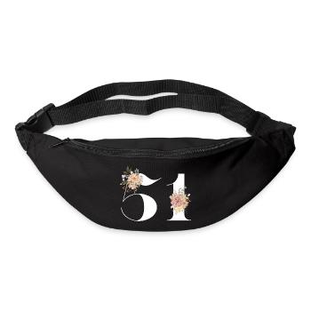 51st anniversary flowers (Gift of 51 years) - Bum bag - black - Front