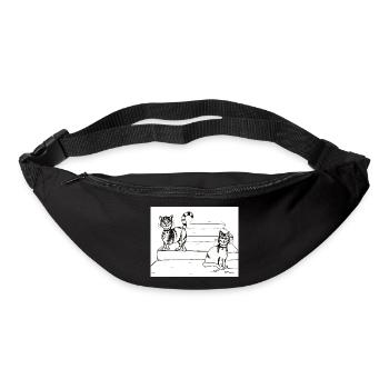 Katzenfreunde - Gürteltasche - Schwarz - Vorne