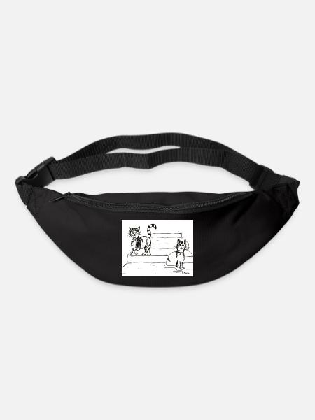 Amis chats - Sac banane - noir