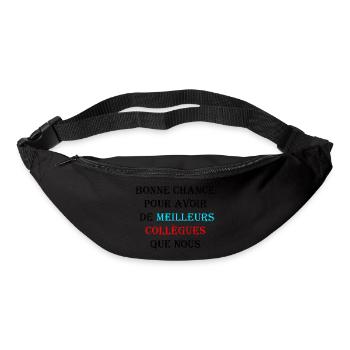 idée cadeau départ métier ou profession - Sac banane - noir - Devant