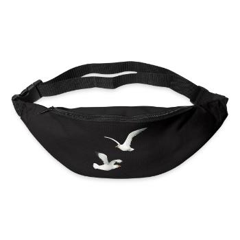 funny seagulls - Bum bag - black - Front