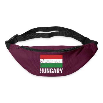 Ungarn Hungary Flagge Ungarisch Stolz Hungarian - Gürteltasche - Burgunderrot - Vorne