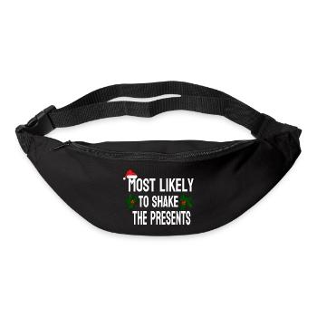 MOST LIKELY TO SHAKE THE PRESENTS - Sac banane - noir - Devant