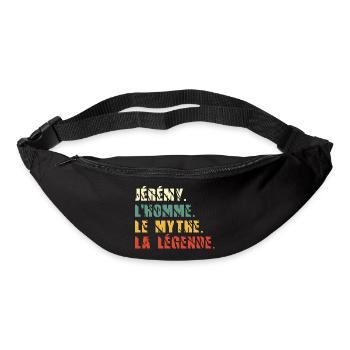 Jérémy l homme le mythe la légende - Sac banane - noir - Devant