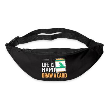 Si la vie est dure - Draw A Card Trading Cards Card C - Sac banane - noir - Devant