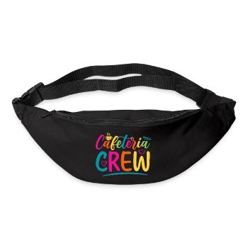 Cafeteria Crew Funny Sarcastic Gift Idea colored V - Bum bag - black - Front