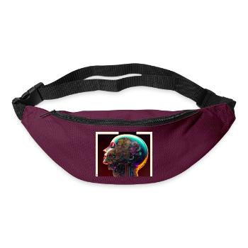 Offene Gedanken - Gürteltasche - Burgunderrot - Vorne