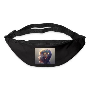Tête mécanique - Sac banane - noir - Devant