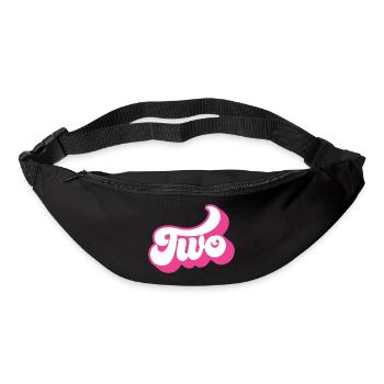 Two 2nd Birthday For Girls 2 Years Old - Bum bag - black - Front