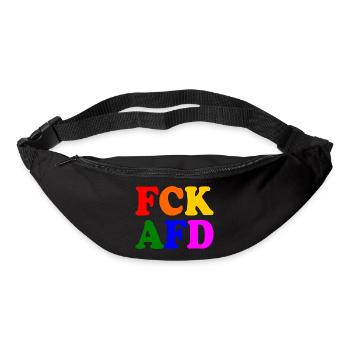 Fck afd - Gürteltasche - Schwarz - Vorne