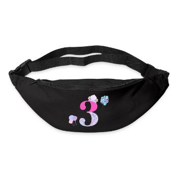 3rd birthday mermaid - Bum bag - black - Front