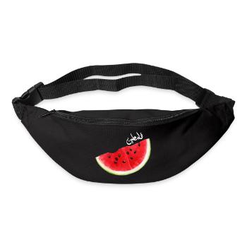 Il ne s’agit pas d’une collection de pastèques Palestine - Sac banane - noir - Devant