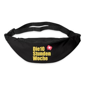 die 10 Stunden Woche Logo - Gürteltasche - Schwarz - Vorne