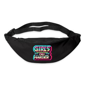 Girls Tri Harder 9 - Bum bag - black - Front