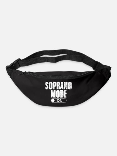 Mode Soprano Sur Chanter Drôle Chorale Chanter Pour - Sac banane - noir