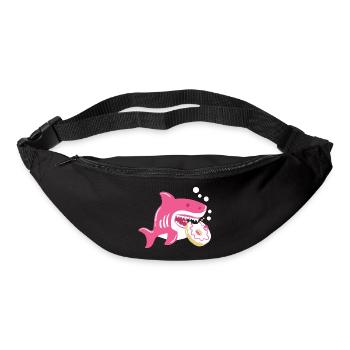 Donut und Hai - Gürteltasche - Schwarz - Vorne