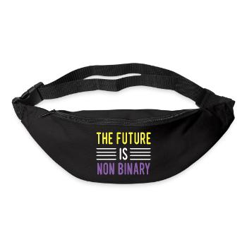 LGBTQ Pride Month - The future is non-binary - Bum bag - black - Front