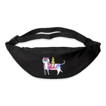 Funky Cat - Bum bag - black - Front