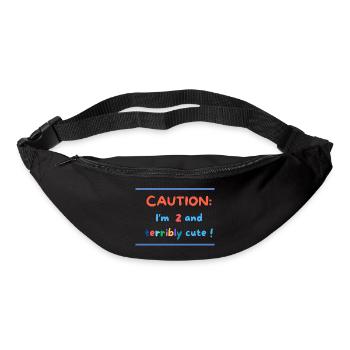 2 and terribly cute! - Sac banane - noir - Devant