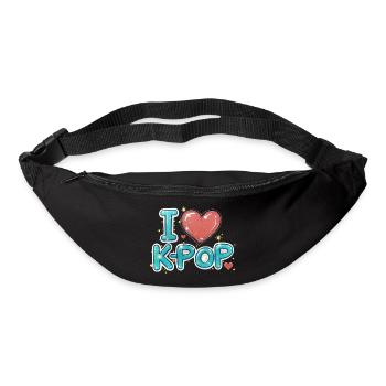 Ich liebe K-Pop - Gürteltasche - Schwarz - Vorne