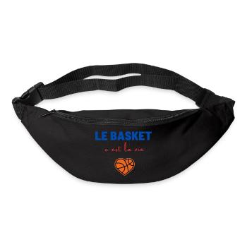 basketball is life,Basketball,Basketball,Sport - Bum bag - black - Front