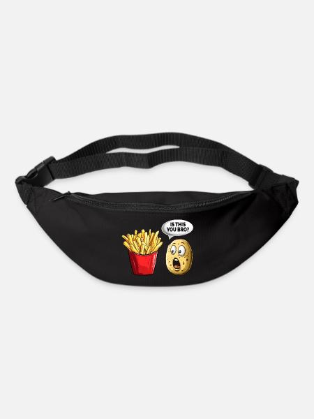 Drôle de frites Frites Pommes de terre - Sac banane - noir