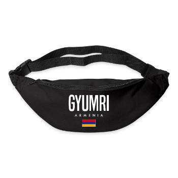 Gyumri, Arménie - Sac banane - noir - Devant