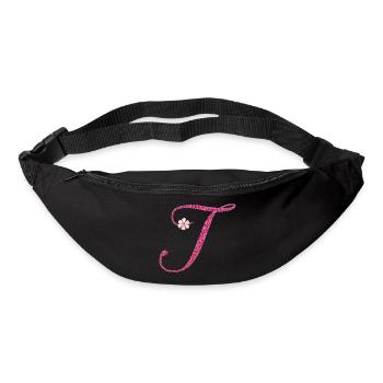 "T", a sign with silent power - Bum bag - black - Front
