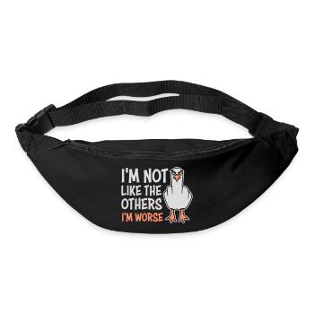 Middle Finger Seagull In Not Like The Others I'm Worse - Bum bag - black - Front