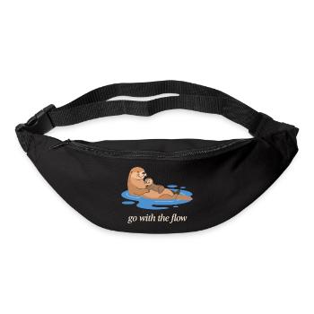 Otter Duo : Laisse Aller avec le Courant - Sac banane - noir - Devant