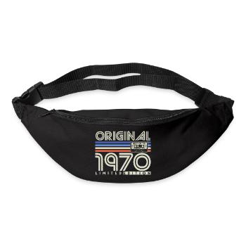 Cadeau d’anniversaire rétro vintage vintage des années 1970 - Sac banane - noir - Devant
