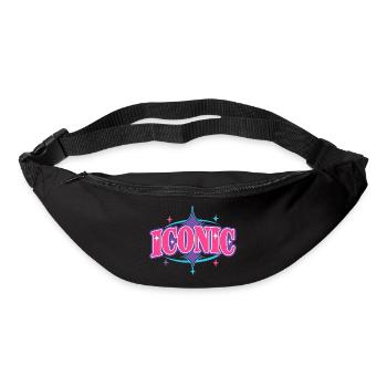 Iconic – Chunky Y2K Retro Serif Statement Vektor - Gürteltasche - Schwarz - Vorne