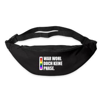 war wohl doch keine phase - Gürteltasche - Schwarz - Vorne