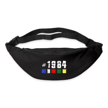 1984 retro geburtstag vintage jubiläum new tibet - Gürteltasche - Schwarz - Vorne