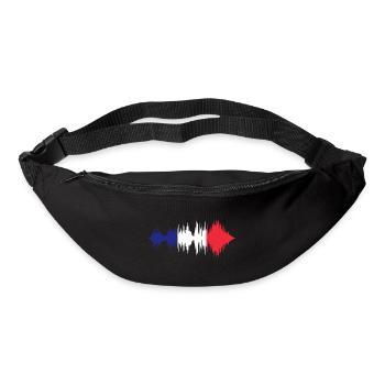 France Flag Distressed Look French Flag - Bum bag - black - Front