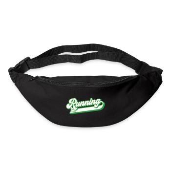 Coureur de course à pied | Couleurs changeantes - Sac banane - noir - Devant