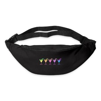 5 Rainbow Cocktails - Bum bag - black - Front