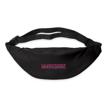 Martial arts girl Taekwondo Japanese martial art - Bum bag - black - Front