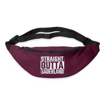 Straight Outta Sauerland Sauerländer - Bum bag - burgundy - Front