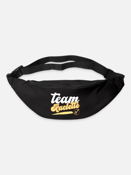 team raclette idée cadeau humour personnalisé - Sac banane - noir