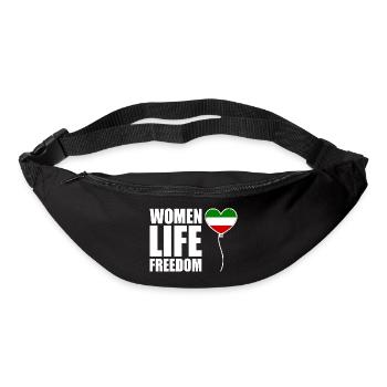 Women life freedom - Sac banane - noir - Devant