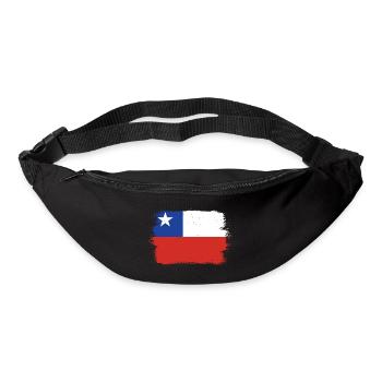 Chili Drapeau Amérique du Sud Drapeau Chili Vintage - Sac banane - noir - Devant