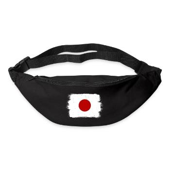 Japan Flag Used Look Nihon Japanese Flag - Bum bag - black - Front