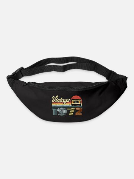 Vintage 1972 Cadeau pour le 49e anniversaire - Sac banane - noir