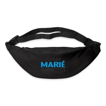 Futur Marié Idée Cadeau Futur Marié - Sac banane - noir - Devant