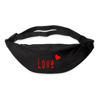 VALENTINSTAG. Junggesellinnenabschied. ICH LIEBE DICH. ICH LIEBE DICH. LIEBE - Gürteltasche - Schwarz - Vorne
